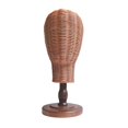 thumbnail image 2 of lionlar Hat Display Holder Rack Unique Rattan Mannequin Head for Salon Home Shopping brown base, 2 of 9