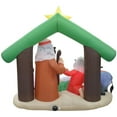 thumbnail image 3 of Jeco Géant Résistant aux Intempéries Polyester Gonflable LED Nativity Scene, 3 of 10