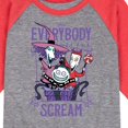 thumbnail image 3 of The Nightmare Before Christmas - Everybody Scream - Youth Raglan Graphic T-Shirt, 3 of 6
