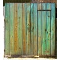 thumbnail image 3 of Ambesonne Vintage Duvet Cover Set, Rustic Old Wooden Door Look, Calking, Brown and Mint, 3 of 3
