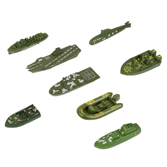 8x juguete de de , juego de simulación de barco, juego de barco Naval, Kits de modelo de barco para favores de fiesta para niños