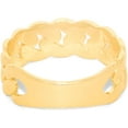 thumbnail image 3 of Floreo 10k Yellow Gold 7mm Cuban Link Ring, Sizes 4 - 13, 3 of 4