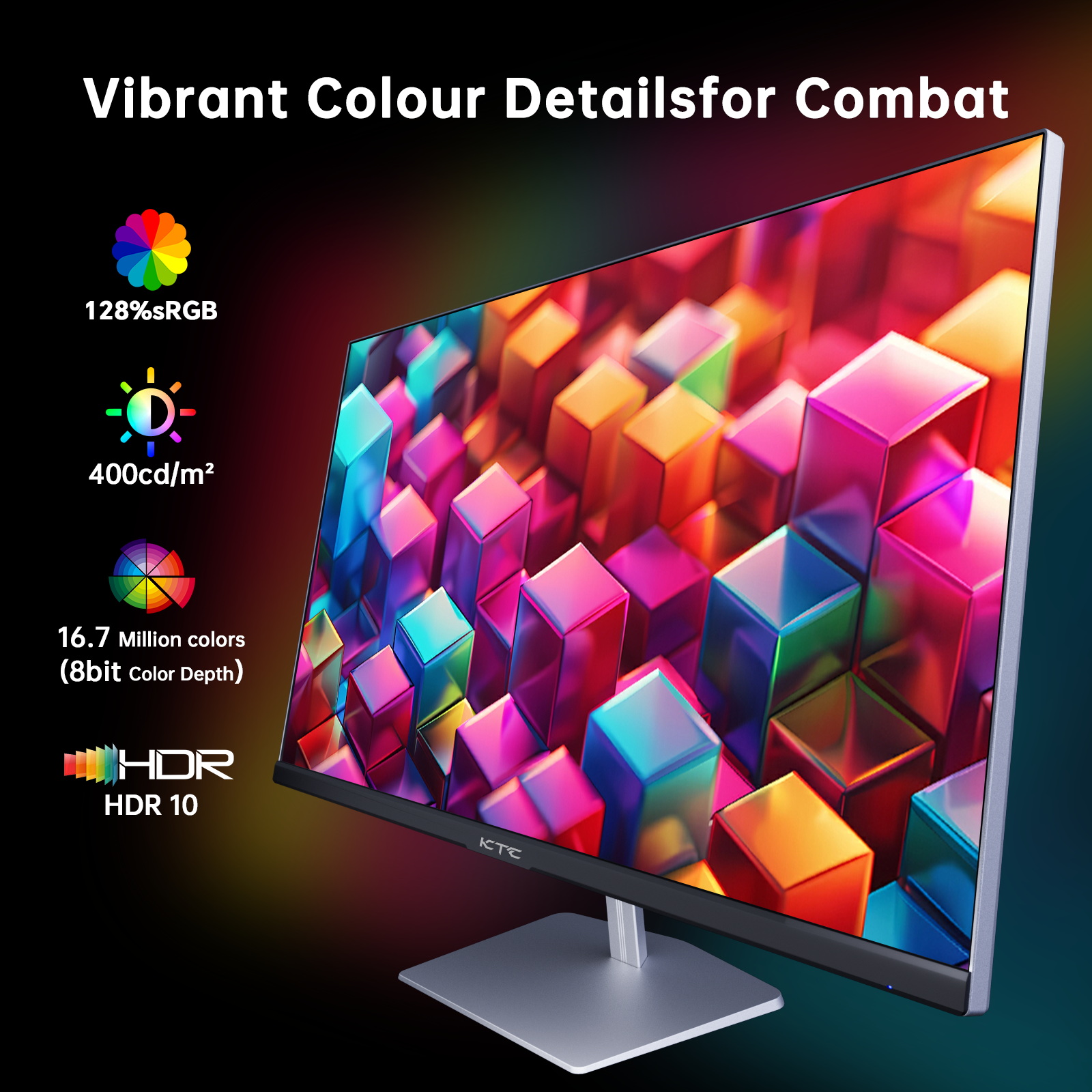 KTC 24.5 inch 400Hz 240Hz Gaming Monitor | Fast IPS 1ms | FHD 1080P Monitor | HDR 400 128% sRGB | HDMI x2, DP x2 |Tilt Adjustability Silver-Gray VESA 360Hz Monitors H25X7