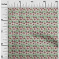 thumbnail image 1 of oneOone Polyester Lycra Fabric Leaves & Floral Block Printed Craft Fabric BTY 56 Inch Wide, 1 of 4