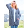 thumbnail image 2 of Woman Within Plus Size Button-Front Shaker Cardigan Sweater, 2 of 6