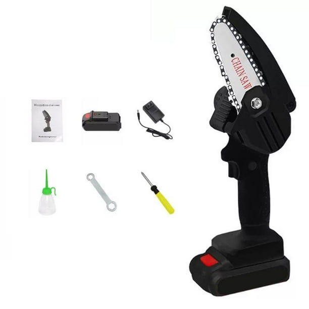 Mini Motosierra Eléctrica 4 En Herramienta De Jardinería, Fuselaje Ligero De Baja Potencia, Tijeras De Podar, Motosierra Para Cortar Madera De Ramas Speravity TO006531-02