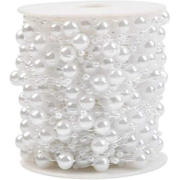 YoungJewel 33 Feet Rolls Of Crystals Garland Beads Acrylic AB Beads Chain Trim For Wedding Party Decoration Christmas And DIY