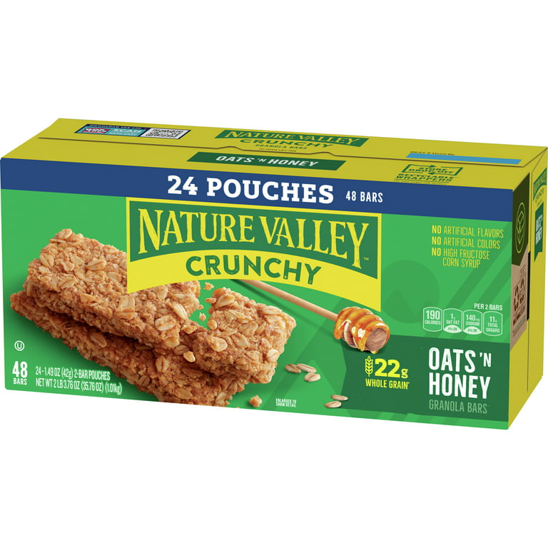 Nature Valley Crunchy, Oats 'n Honey, Granola Bars (1.49 Ounce, 18 Count) by Nature Valley