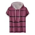 thumbnail image 2 of NuoCaiYun Athletic Pullover Tops Men'S Short Sleeve Hoodies Lightweight Soft Hooded T-Shirt Lightweight Sweatshirts, 2 of 5