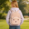 thumbnail image 2 of Weebloom School Backpack For Kids Boys Girls Schoolbags Cute Animal Lightweight Bookbag Preschool Kindergarten Beige, 2 of 4