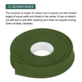 thumbnail image 3 of Cinta sesgada de doble pliegue de 3/4 pulgadas Uxcell, cinta continua a granel de poliéster para coser, costura, acolchado, dobladillo, unión y manualidades (Verde oscuro, 10 yardas), 3 of 7