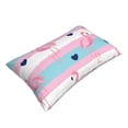 thumbnail image 3 of EasygdpFlamingo1 Polyester Fiber Double-Sided Pillowcase,Super Soft,Comfortable And Luxurious Pillowcase,Not Easy To Break Or Deform- 14"X20", 3 of 9