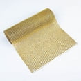 thumbnail image 3 of BalsaCircle 10x108 in Gold Faux Diamond Rhinestones Plastic Table Runner Party Events Home Decorations Supplies, 3 of 8