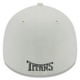 thumbnail image 4 of Men's New Era Cream Tennessee Titans Chrome Collection 39THIRTY Flex Hat, 4 of 4