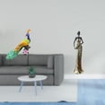 thumbnail image 2 of Estatua del pavo real,Estatua de pavo real,adorno de escritorio creativo y divertido,Escultura decorativa de pavo real para decoración del hogar,Figura de escritorio,Artesanía de escritorio, 2 of 8