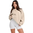 thumbnail image 4 of FIOPHY Oversized Sweatshirt for Women Fleece Long Sleeve Crew Neck Casual Pullover Sweatshirts Fall Tops, 4 of 6