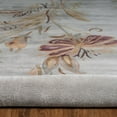 thumbnail image 5 of Linon Home Decor Trio Area Rug Collection, Chocolate and Spa Blue, 5' x 7', 5 of 5