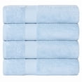 thumbnail image 2 of Superior Kendell Egyptian Cotton Bath Towels, Set of 4, Winter Blue, 2 of 11
