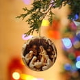thumbnail image 6 of Luckky Nativity Scene Ornaments, Christmas Hanging Decor for Trees, Christmas Hanging Ornament, Keepsake The Birth of Jesus Decor, Religious Gift for Family Friends and Christian (1 Pcs), 6 of 7