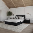 thumbnail image 3 of Nexera Ensemble de Chambre à Coucher à Rangement Double 4 Pcs, Noir, Grand Lit, 3 of 6