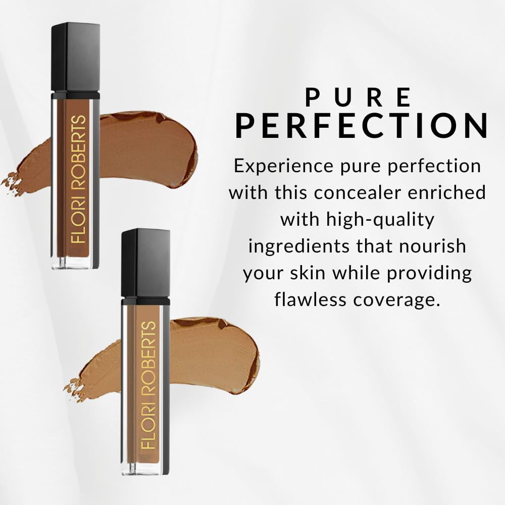 Flori Roberts Corrective Concealer, Long Lasting & Full Coverage Makeup for Deeper Skin Tones Women