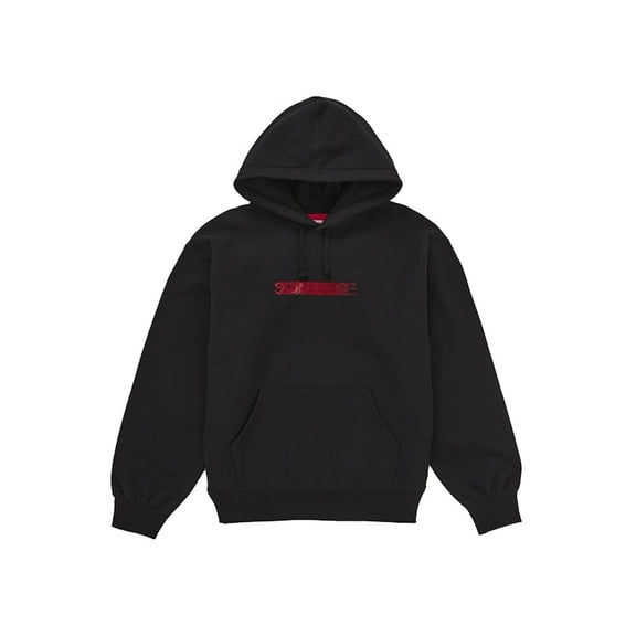 Supreme Men's Swarovski Motion Logo Hooded Sweatshirt Black, from StockX