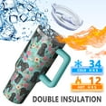thumbnail image 5 of OBREWU Bichon Dog Blue Florals Tumbler with Handle and Lid,Bichon Dog Blue Florals 40oz Double Wall Vacuum Insulated Tumbler,Cups Gift for Women and Men, 5 of 7