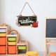 thumbnail image 1 of Letrero de bienvenida para el regreso a clases | Pizarra de madera para colgar en la puerta del aula | Decoración de pared para profesores y alumnos, 1 of 5