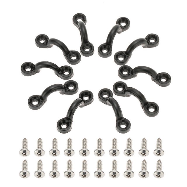 Accesorios de hebilla de lazos de montaje de velero tipo C con tornillos para tabla de Kayak de barco