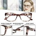thumbnail image 4 of WEMOOTANTS Reading Glasses 3.5 for Women Large Bling Leopard Readers 1.0 1.25 1.5 1.75 2.0 2.25 2.5 2.75 3.0 3.5 4.0, 4 of 6