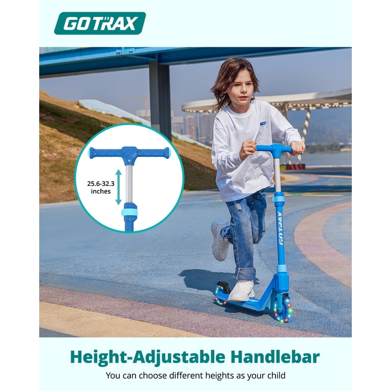 GOTRAX Kids Kick Scooter K03, LED Light-Up Wheels, Adjustable
