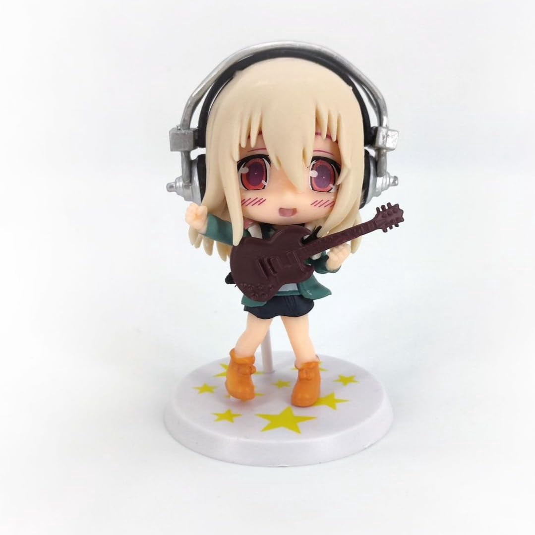 New Sonico Figure, Q Version 5pieces Standing Sonico Anime Figures 10cm/3.9inch PVC Characters Collectible Handicrafts Souvenirs for Anime Fans Gifts
