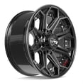 thumbnail image 3 of 4PLAY Wheels 4P80R 20 Inch Rim Fits 8x180 20x9 Gloss Black Brushed with Tinted Clear (1), 3 of 5