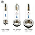 thumbnail image 5 of Luxtrada Universal Sealed Pop-up Drain Filter Bathroom Sink Stopper Kitchen Tools 1-1.9" Diameter, 5 of 10