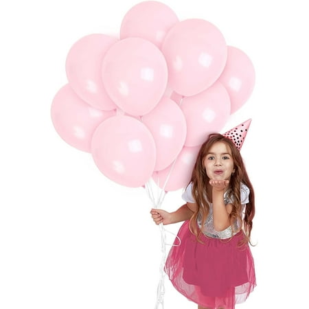 Macaron Baby Pink Balloons - 12 Inch Latex Balloons - 72 Pack