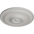 thumbnail image 3 of 40 1/4"OD x 3 1/8"P Small Classic Ceiling Medallion (Fits Canopies up to 10"), Hand-Painted Ultra Pure White, 3 of 6