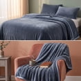 thumbnail image 6 of Flannel Fleece Throw Blanket, Soft Warm Blanket, Lightweight Cozy Throw for Sofa Bed, All Season Use, 6 of 8
