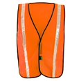 thumbnail image 2 of OccuNomix Hi-Viz Orange And Orange Value EconomyOccuLux Mesh Vest With Front Hook And Loop Closure, Orange (High Visibility), Regular (LUX-XGTM-OR), 2 of 4