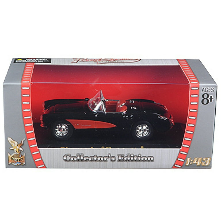 ショップレビュー ランキング 1957 Chevrolet Corvette Convertible Black 1/43 Diecast Model 自動車