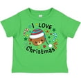 thumbnail image 3 of Inktastic I Love Christmas- cute teddy bear Boys or Girls Toddler T-Shirt, 3 of 5