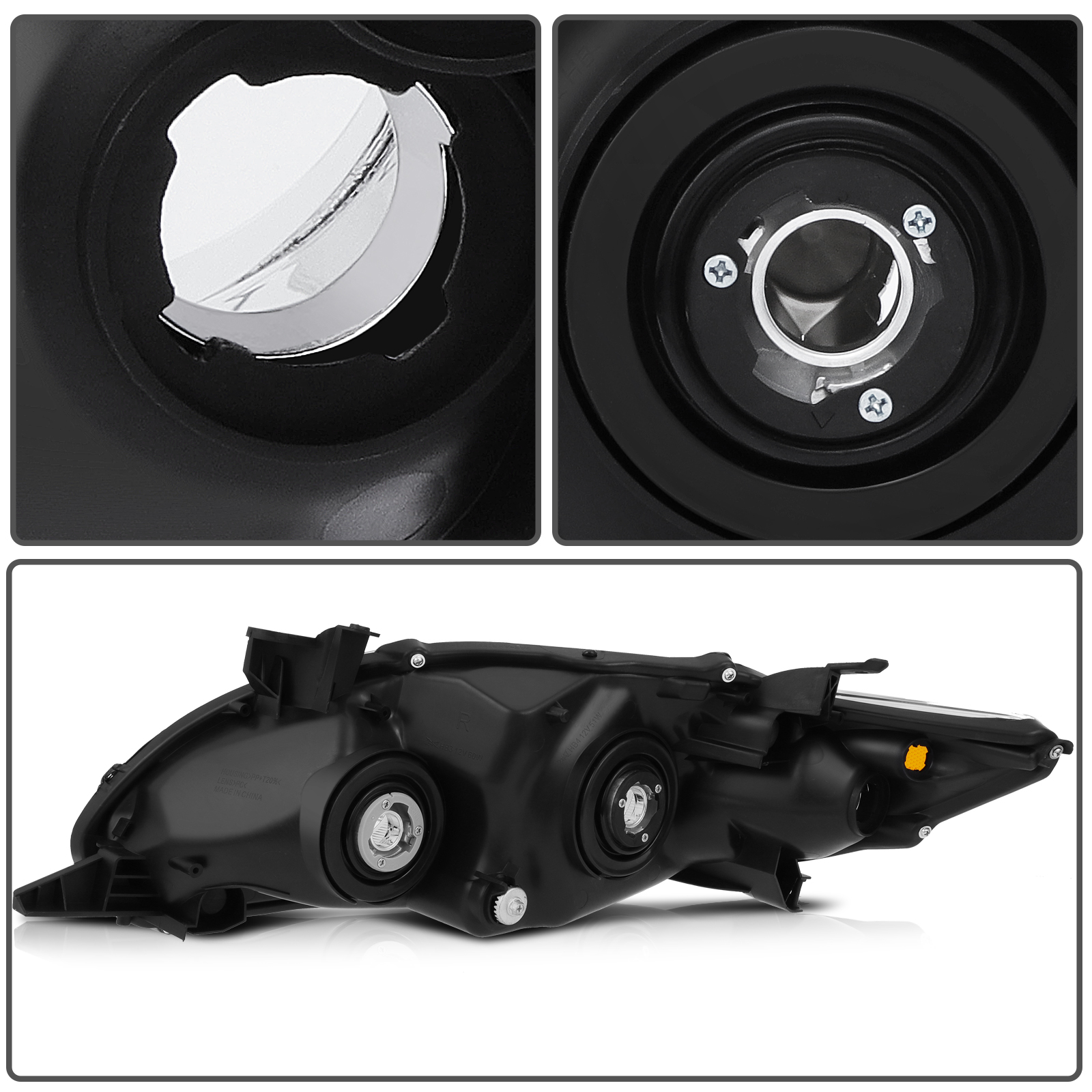 ECCPP For Toyota Corolla 2011-2013 Headlights Replacement Assembly Car Driver and Passenger Side 8115002B60 TO2519131