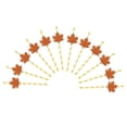 thumbnail image 4 of 12 suministros de pastel 3D novedosos para Hoja de arce Colcomx Cupcake Picks, 4 of 8