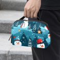 thumbnail image 2 of Christmas Waterproof Oxford Fabric Charger Case with Charger Pouch, Cable Organizer, and Cord & Cable Organizer- Digital Travel Bag- 5.9x9.44x3.14 in, 2 of 6