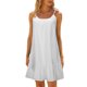 thumbnail image 1 of Mini vestido camisola sin mangas y sin espalda para mujer, para la playa, de poliéster, con volantes en el dobladillo, para cubrir el bikini, para llevar en vacaciones y en fiestas en la piscina., 1 of 8