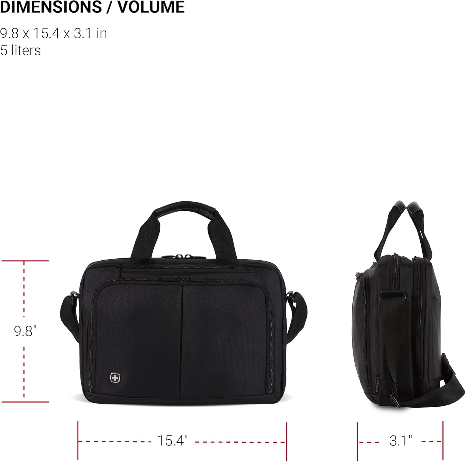 Source Laptop Briefcase with Padded Organizer for Business Travel and Daily Commute