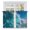 Blue, White, Teal, variant on Teal Blue Waves Tier Curtains 36 Inch Length, Summer Coastal Nautical Ocean Sea Cafe Short Curtains for Bathroom Over Sink, Small Kitchen Curtain Light Filtering Tiered Drapes 2 Panels 27.5"Wx36"L