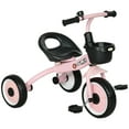 thumbnail image 2 of Qaba Tricycle for Toddlers Age 2-5 with Adjustable Seat, Toddler Bike for Children with Basket, Bell, Pink, 2 of 8
