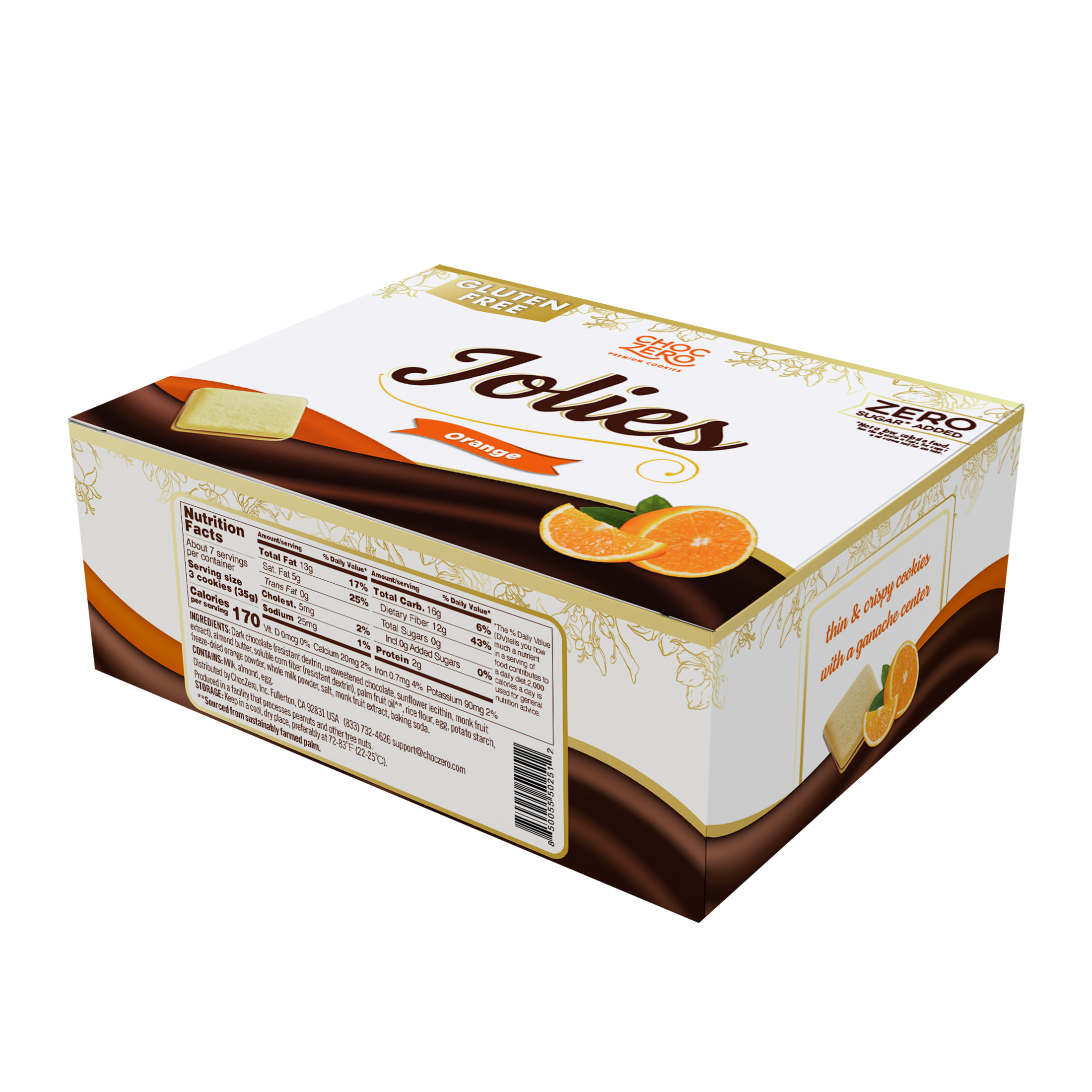 ChocZero - Brandclub - ChocZero Jolies Sugar Free Dark Chocolate