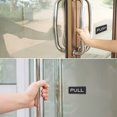 thumbnail image 6 of Uxcell Push Pull Door Sign Acrylic Self Adhesive Rectangle Sticker Black/White 8 Pack, 6 of 6