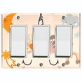 thumbnail image 1 of Metal Light Switch Plate Cover Magical Orange Rainbow Unicorn UNI010, 1 of 13